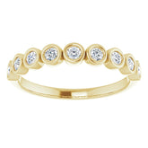 14K Yellow 1/4 CTW Natural Diamond Anniversary Band